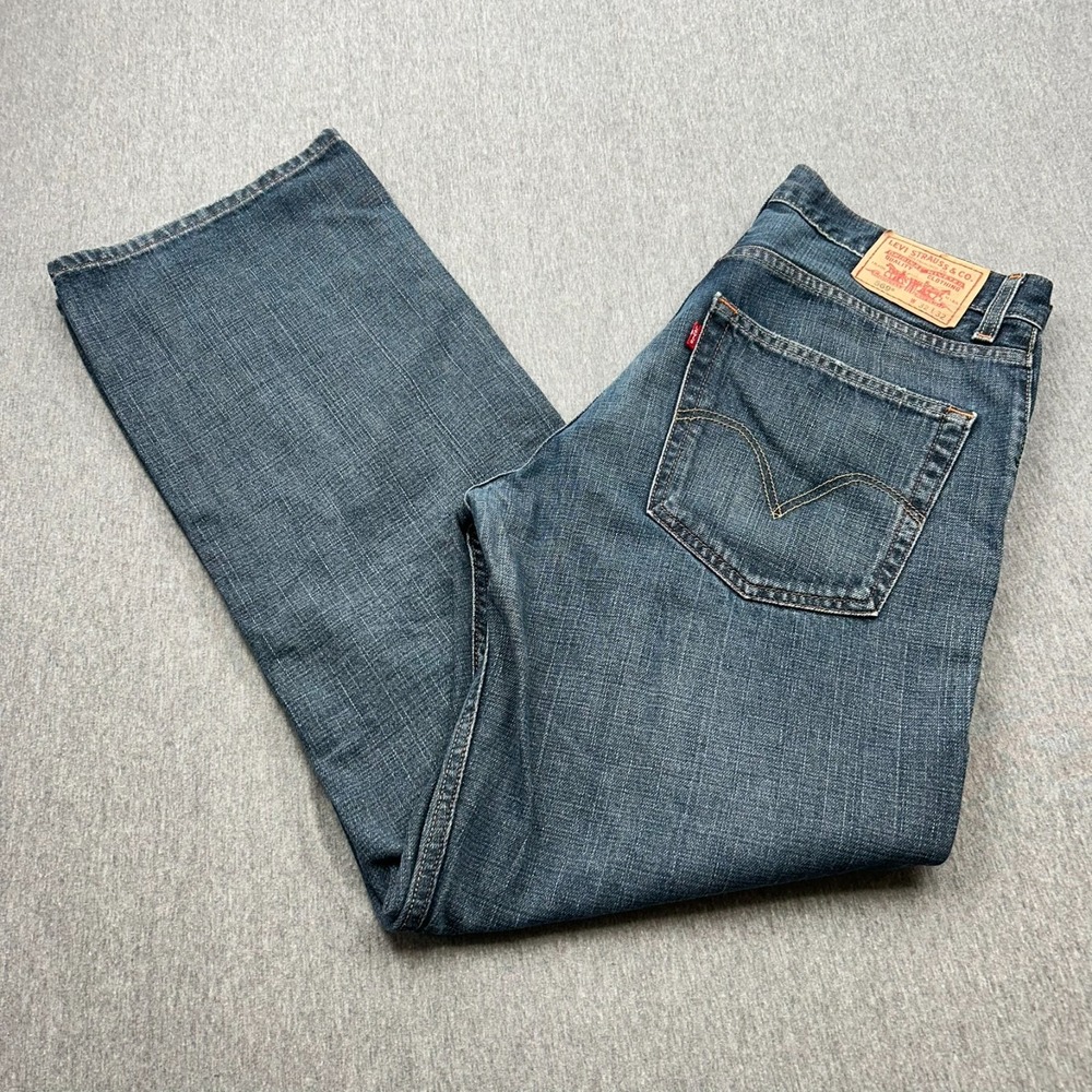 Levi's 569 Loose Straight Jeans Y2K Mens 32x32 (34x32) Blue Denim Pants